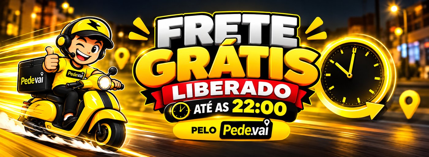Frete gratis PedeVai ate 22h (24/09)