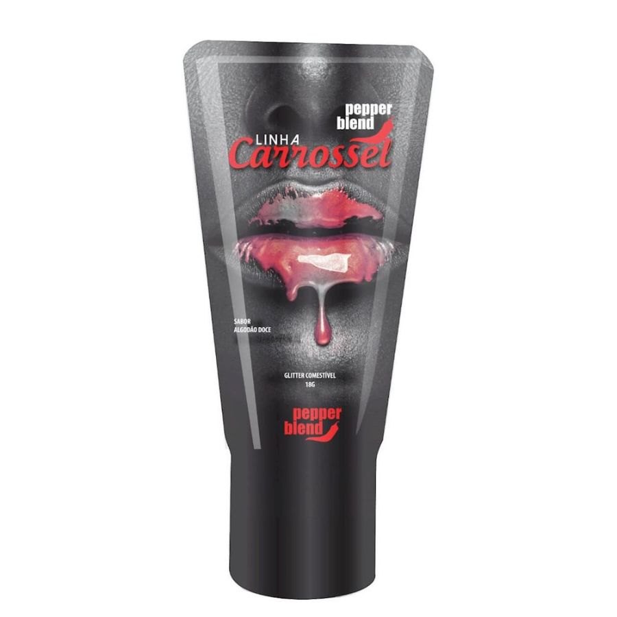 PEPPER BLEND LINHA CARROSSEL GLITTER COMESTÍVEL SABOR ALGODÃO DOCE 18G