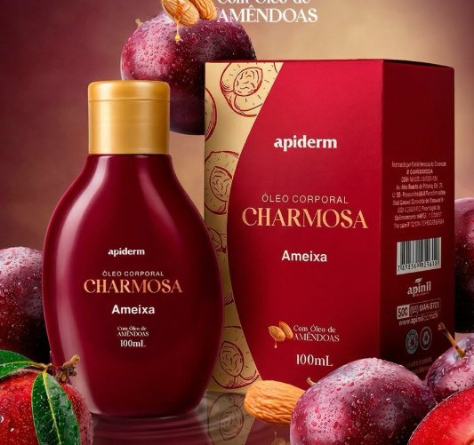 Óleo Corporal Charmosa Ameixa Apiderm 100ml
