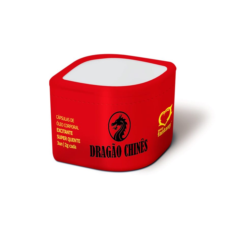 DRAGÃO CHINES CÁPSULAS DE ÓLEO CORPORAL EXCITANTE SUPER QUENTE 3 UNIDADES SEXY FANTASY