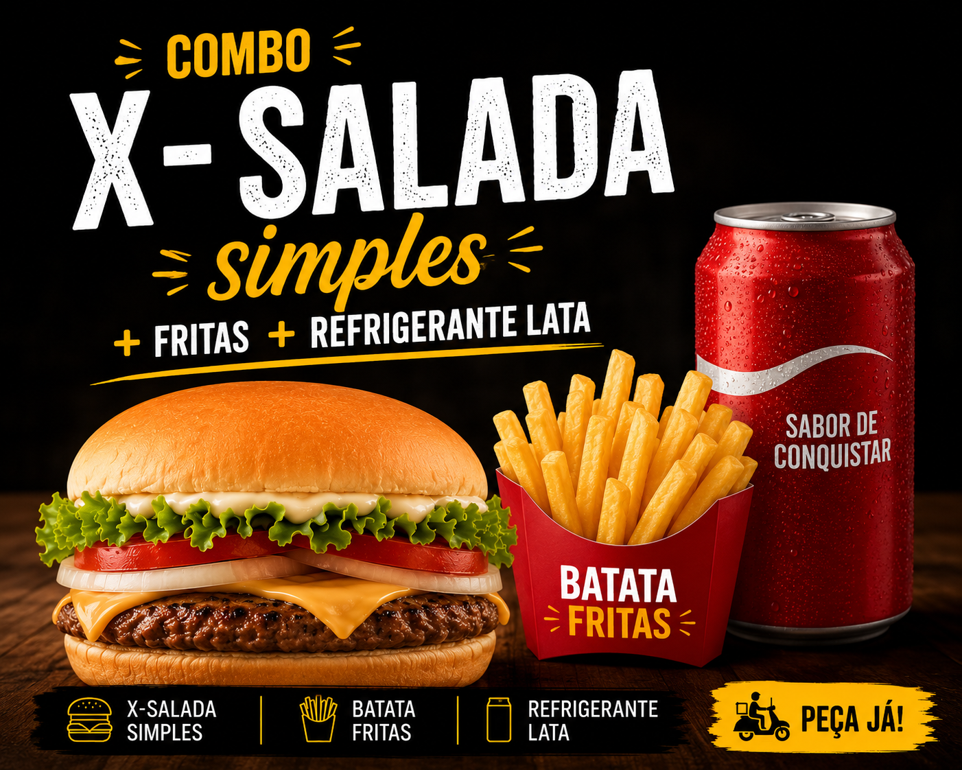 Combo X-Salada Simples