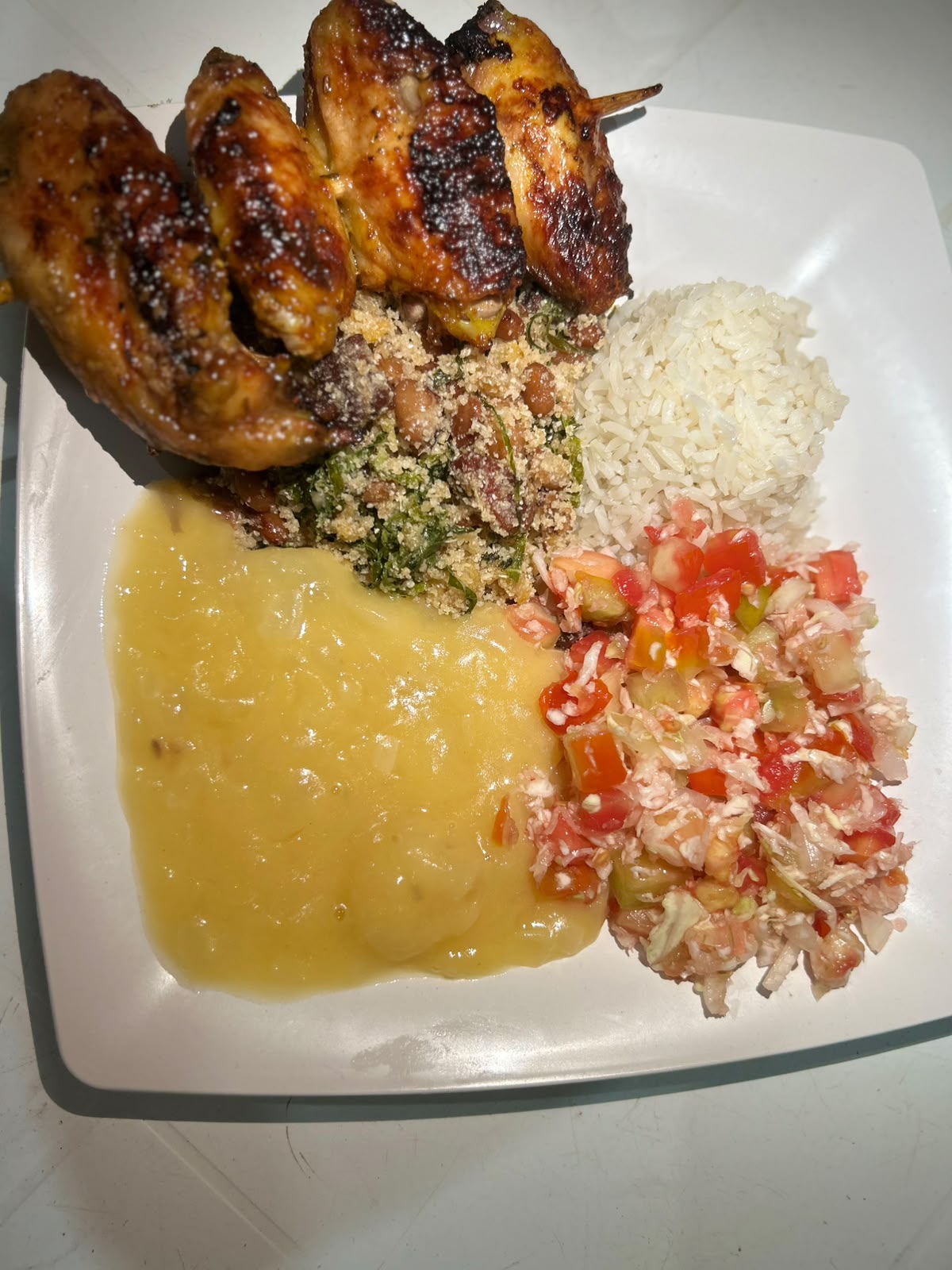 Espeto de Asinha de Frango Completo