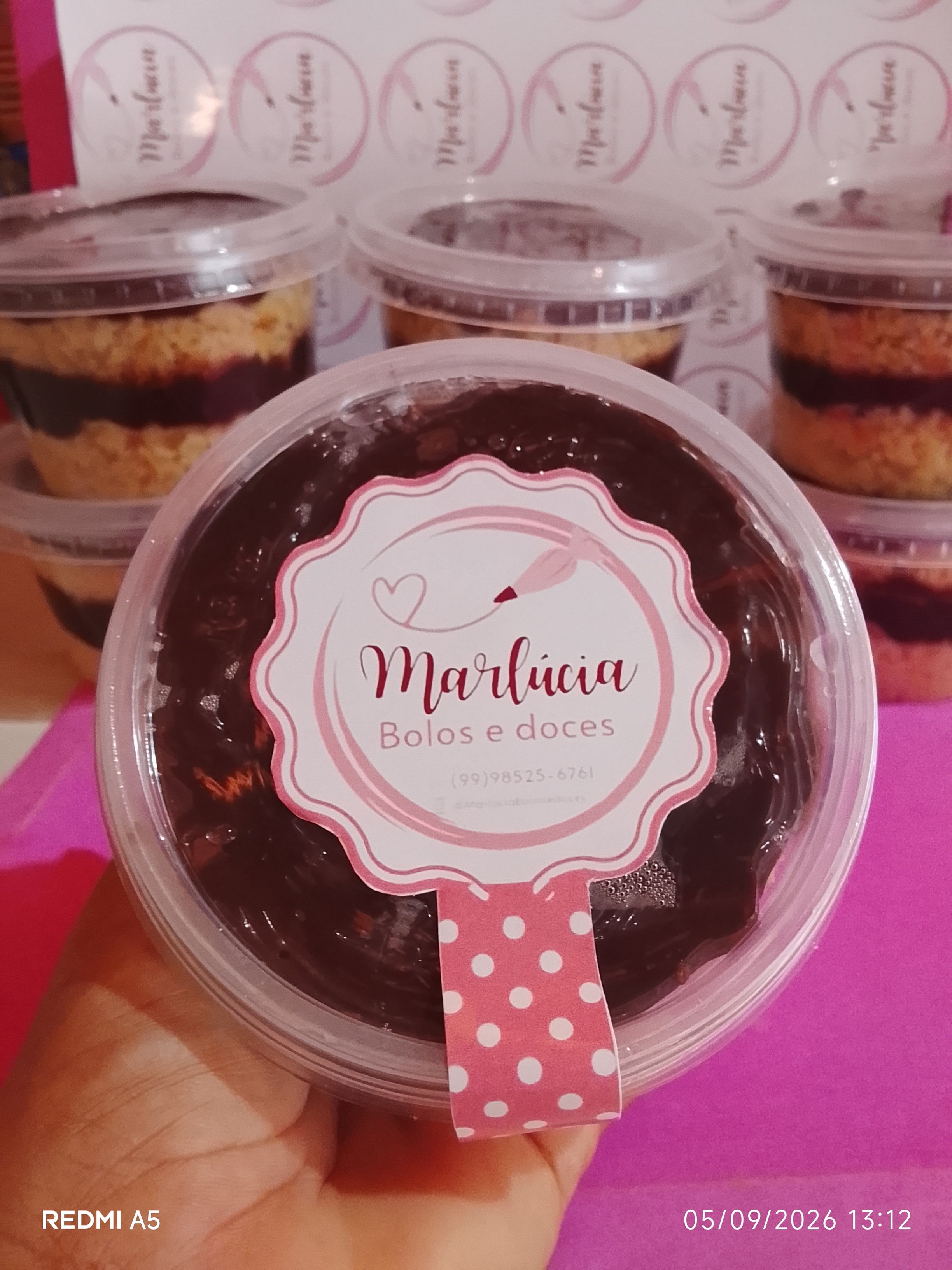 Bolo no Pote Chocolate Amargo