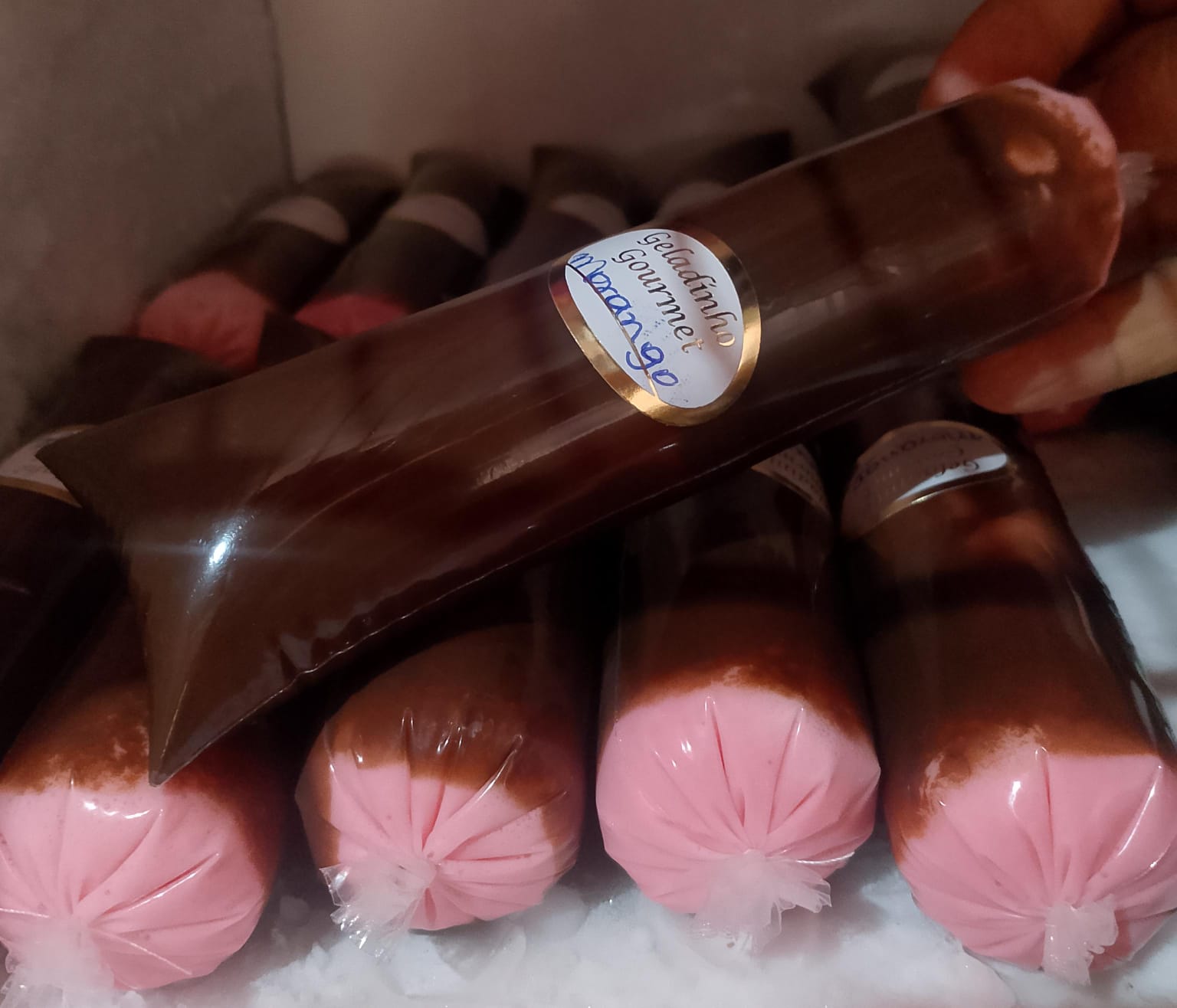 geladinho gourmet de morango