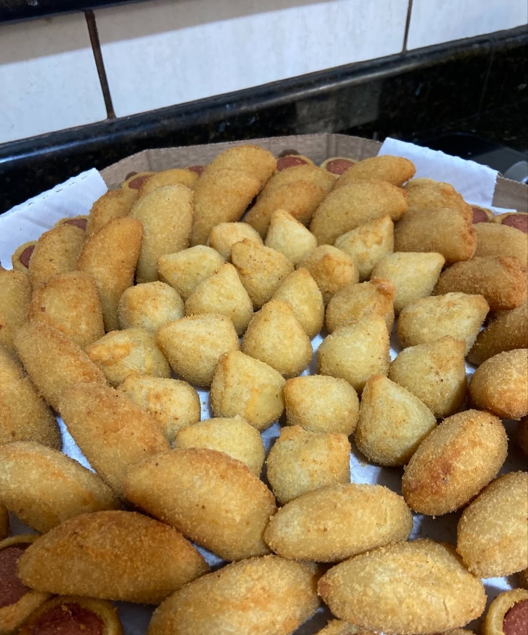Mini salgados - 35 unidades