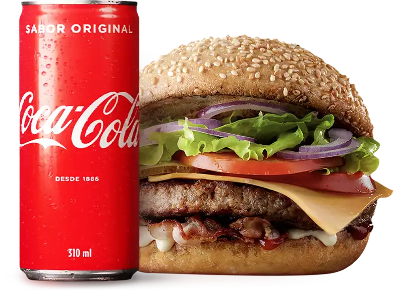 HAMBURGUER+REFRIGERANTE 350ML