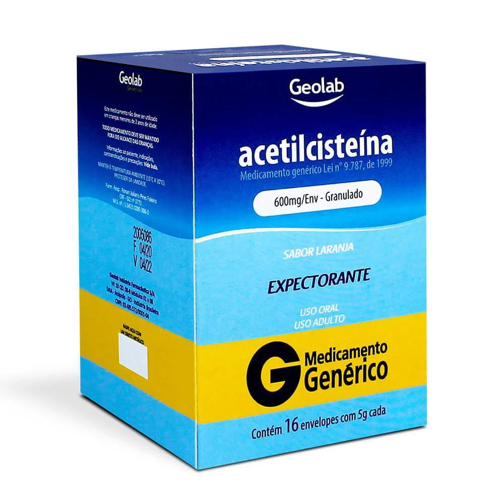 ACETILCISTEINA 600MG 16ENV GR