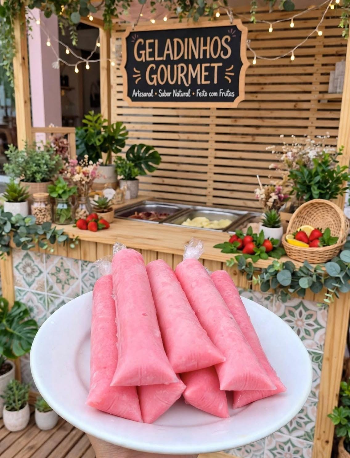Geladinho Morango