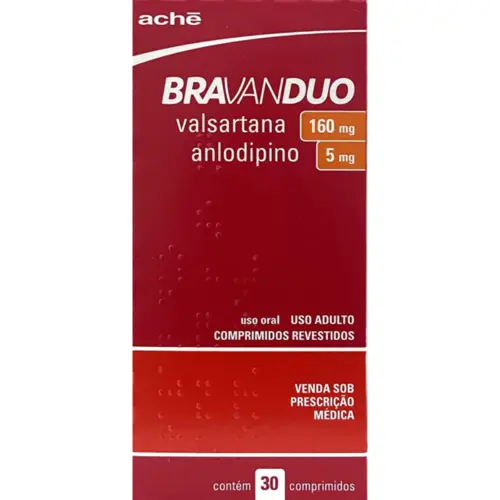 BRAVAN DUO 160MG+5MG 30CP REV