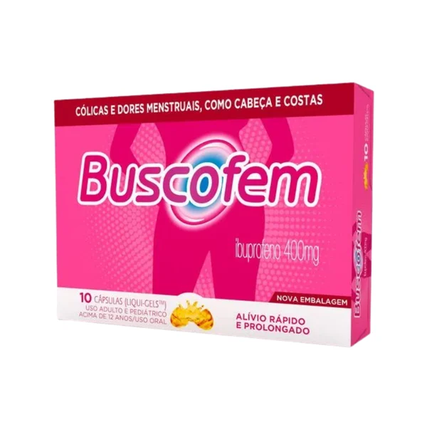 BUSCOFEM 400MG 10CAP GEL MOLE