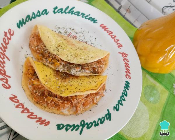 Crepioca recheada Carne
