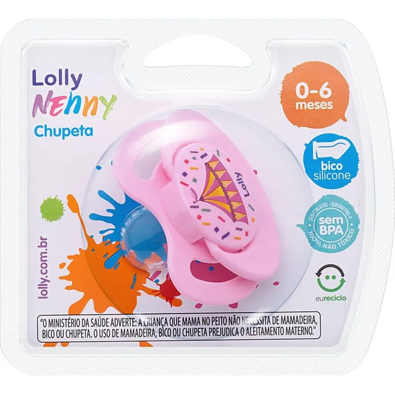 CHUPETA LOLLY SIL ORT T1 TIP ROSA  4014-01-F