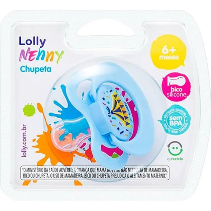 CHUPETA LOLLY SIL RED T2 AZUL 4012-01-M  1UN