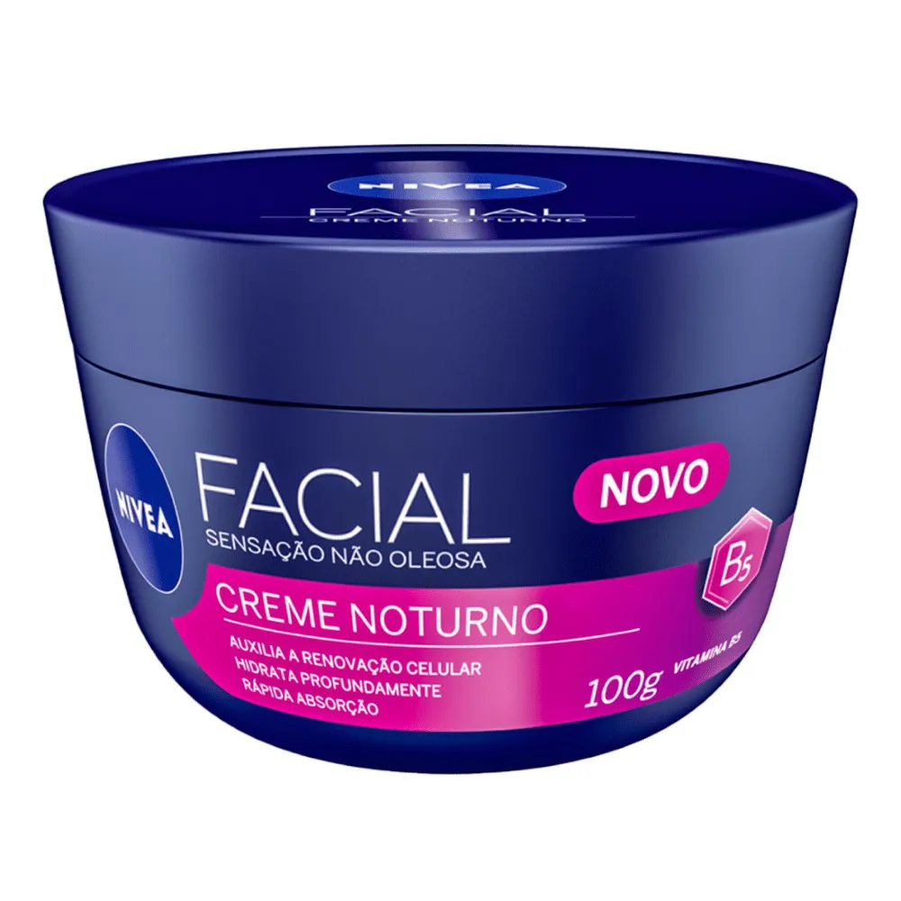CREME FACIAL NIVEA NOTURNO (ROXO AZULADO) 100G