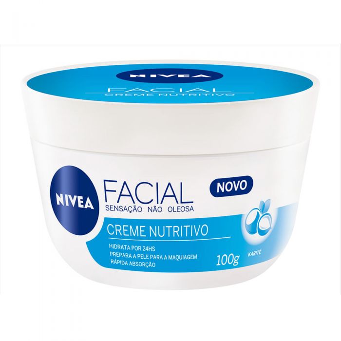 CREME FACIAL NIVEA NUTRITIVO ( AZUL) 100G
