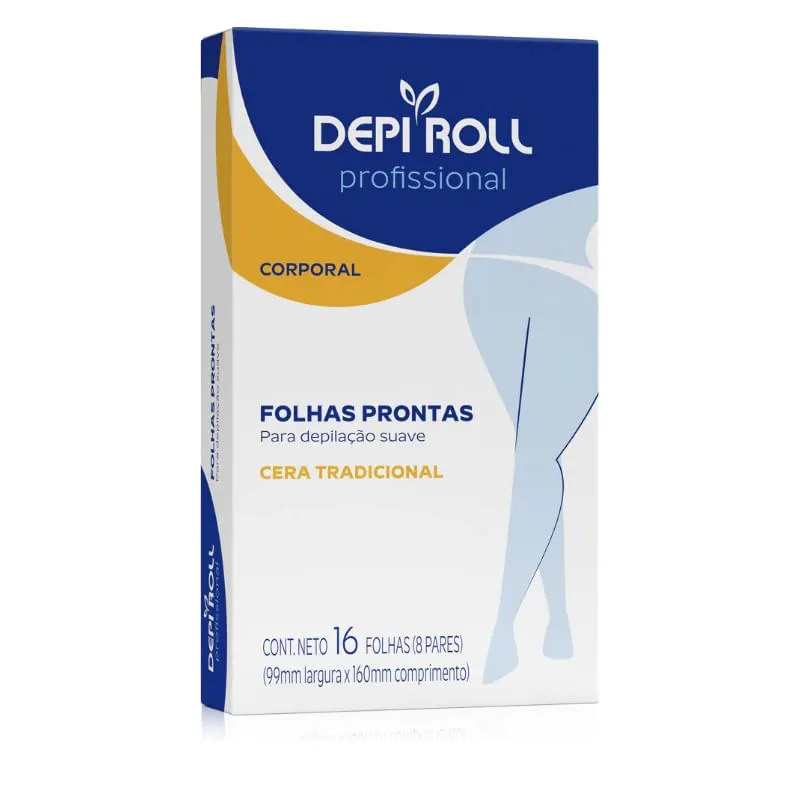 FOLHAS DEPIL DEPI ROLL SP 16UN