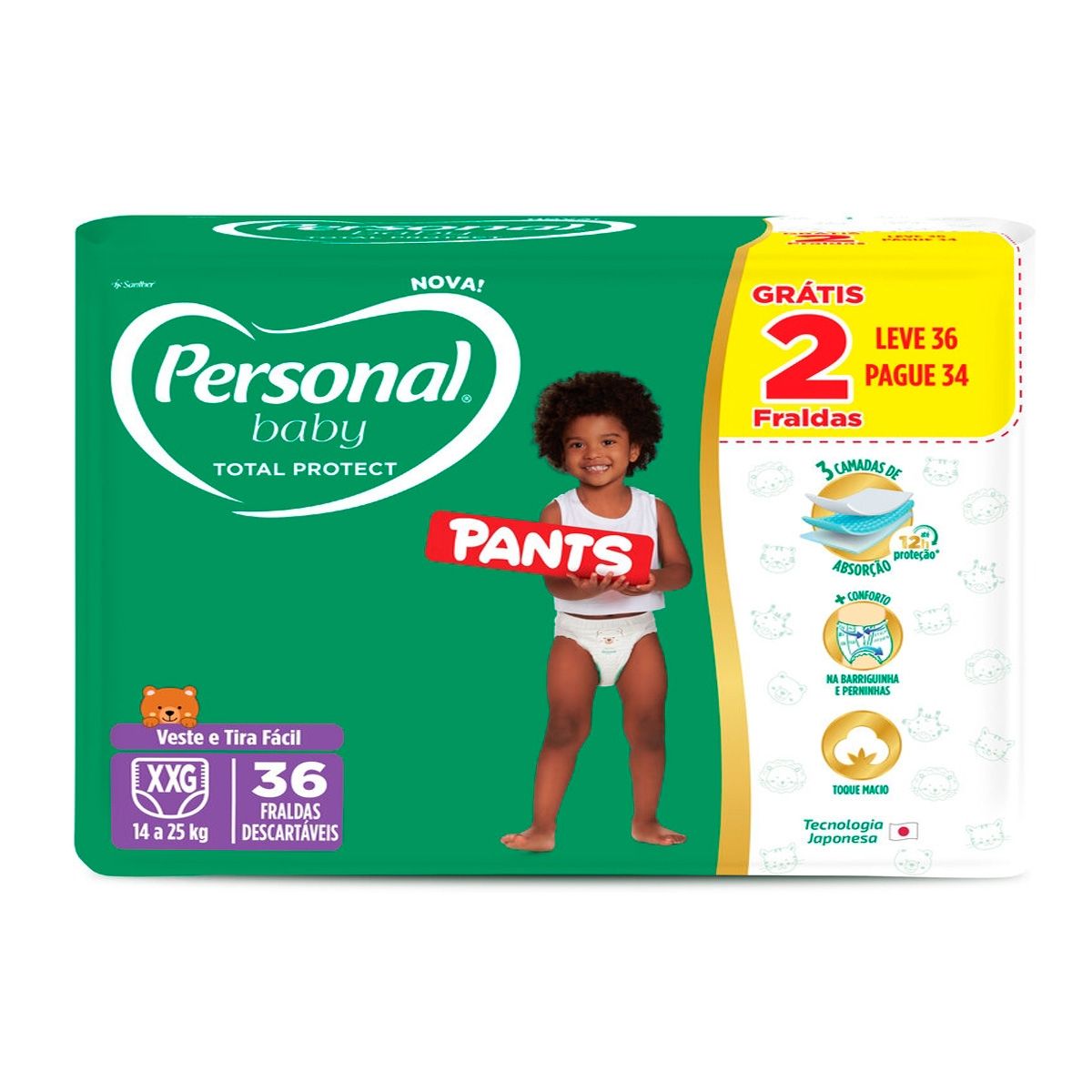 FR PERSONAL PANTS TOT XXG 36UN
