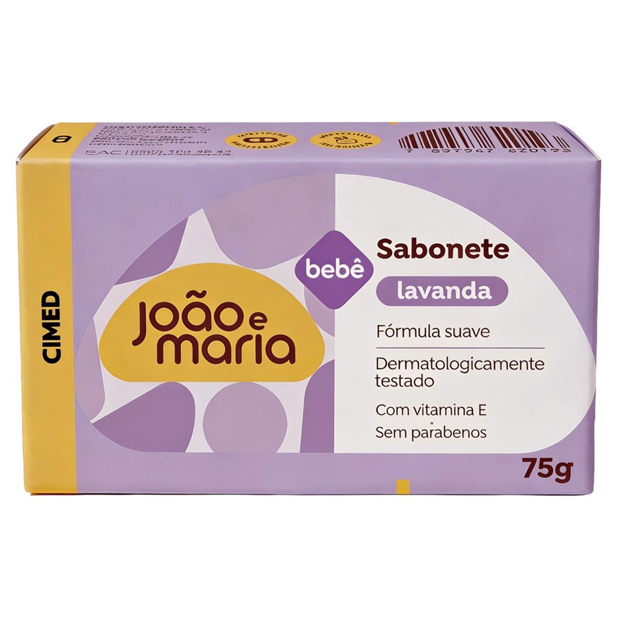 SABONETE JOAO&MARIA BEBE LAVANDA 75G