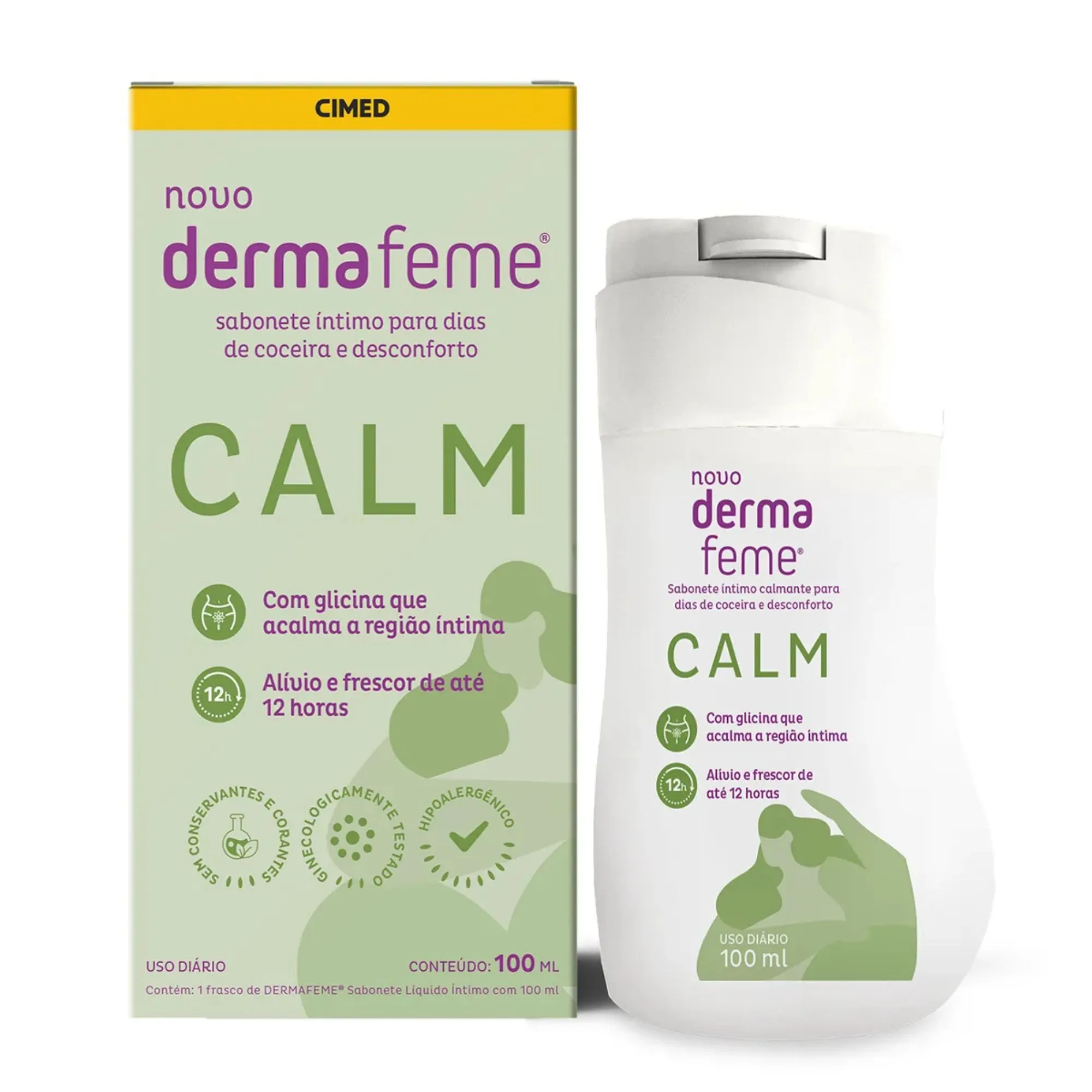 SABONETE LIQ INTIMO DERMAFEME CALM 100ML
