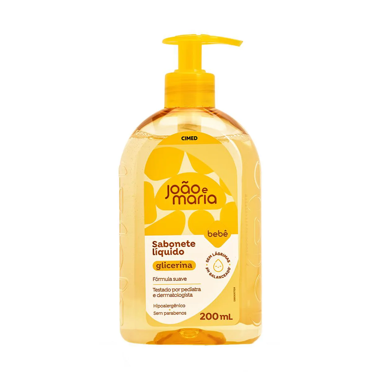SABONETE LIQ JOAO&MARIA BEBE GLICERINA 200ML