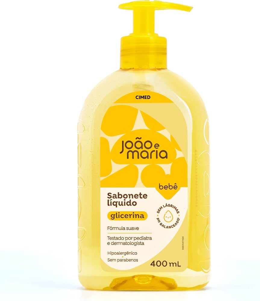 SABONETE LIQ JOAO&MARIA BEBE GLICERINA 400ML
