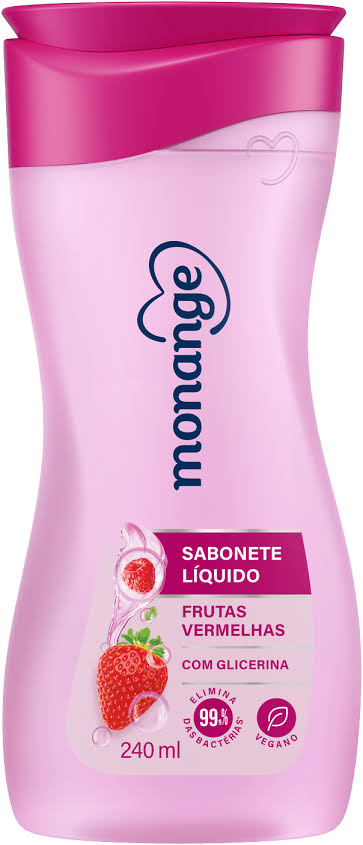 SABONETE LIQ MONANGE FRUTAS VERMELHAS 240ML