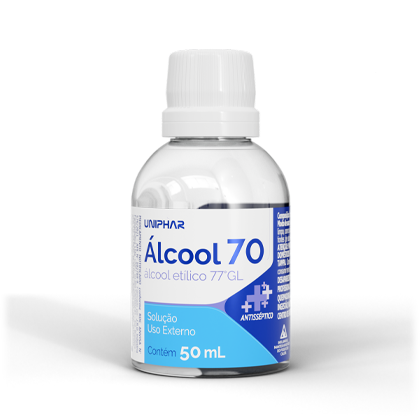 ALCOOL 70% LIQUIDO UNIPHAR 50ML
