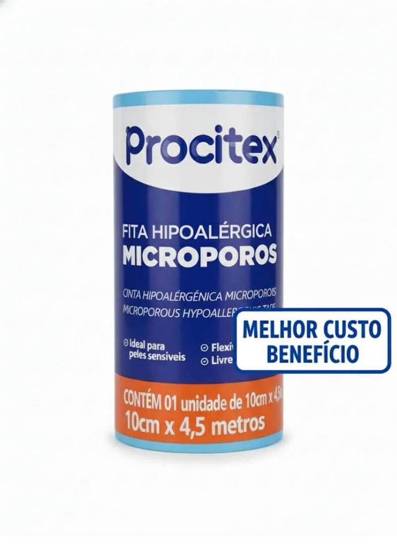 FITA PROCITEX MICROPOROSA 10CMX4,5M 1UN
