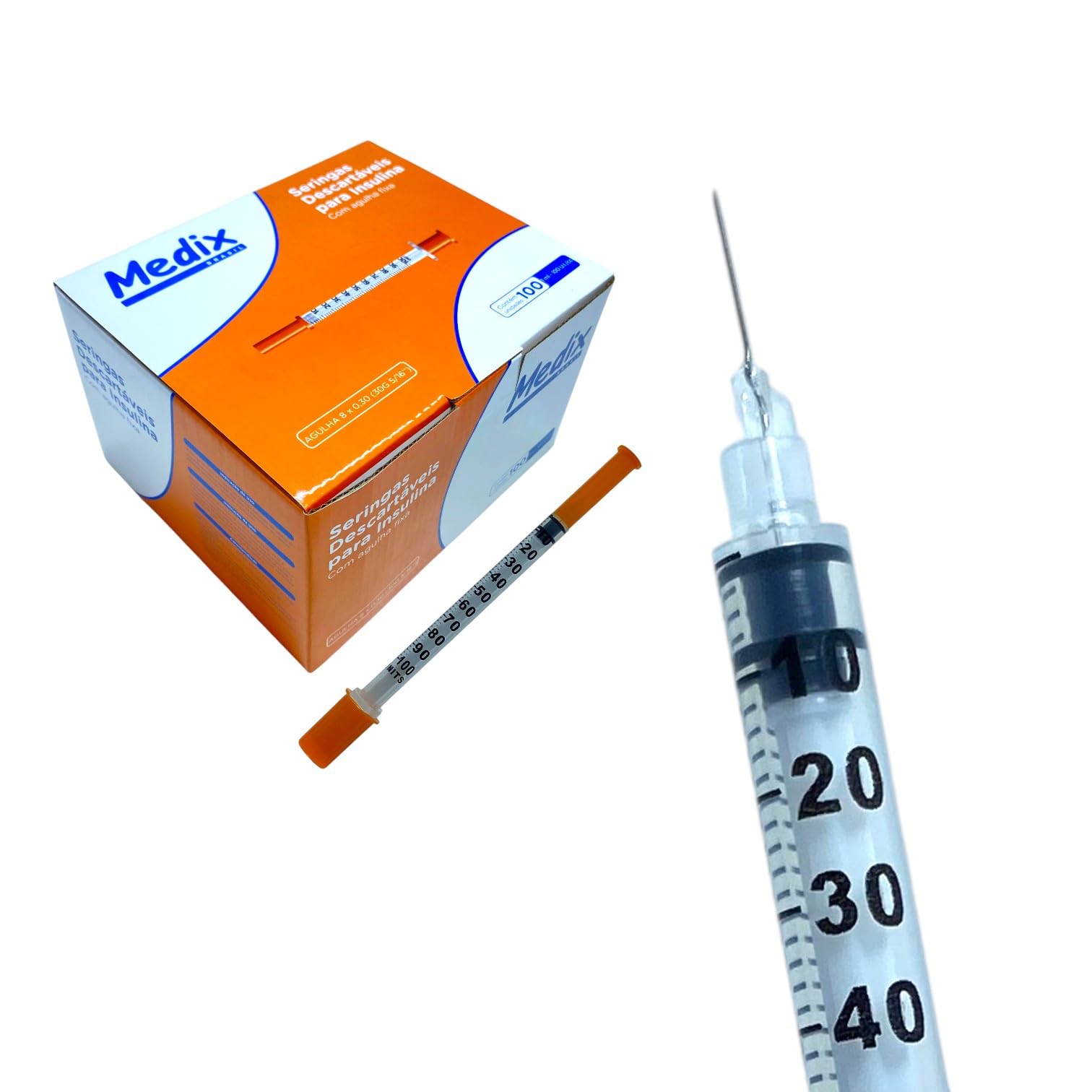 SERINGA DESCAR 1ML 30X8MM 100U