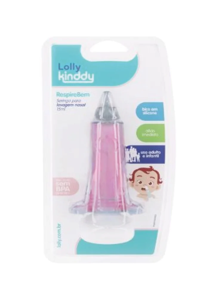 SERINGA LOLLY LAVAGEM NASAL ROSA 1UN