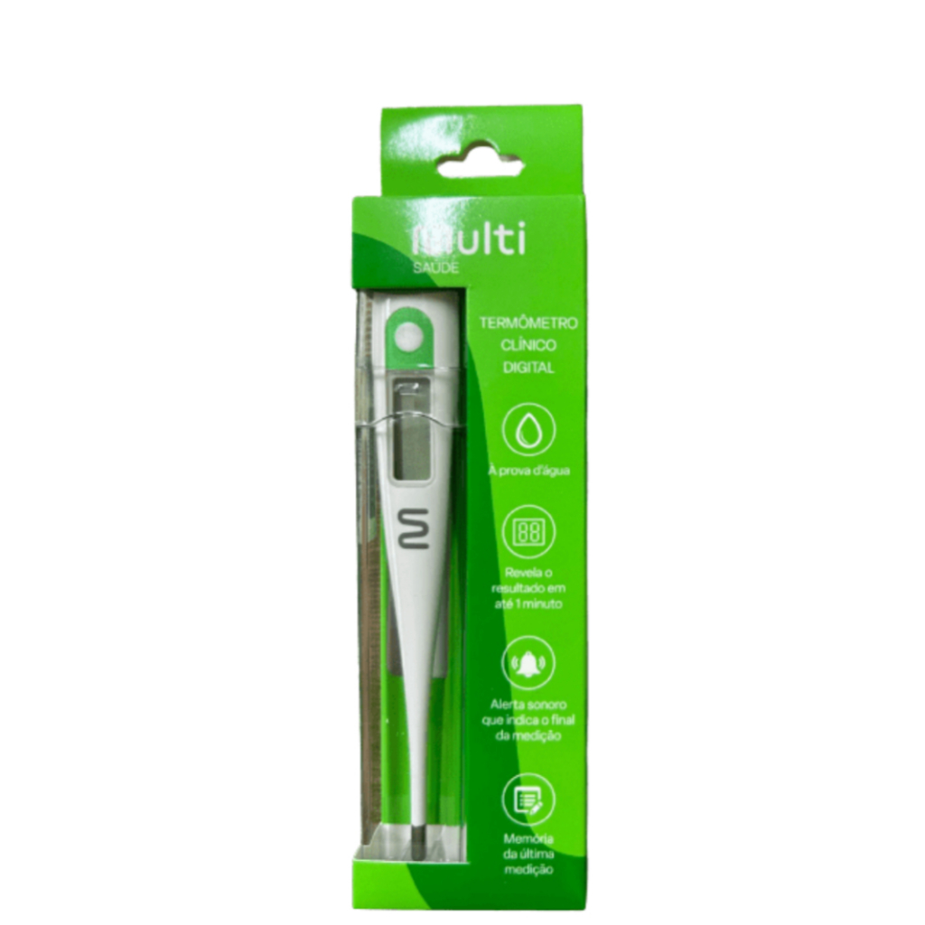 TERMOMETRO MULTILASER DIGITAL BRANCO HC222 1UN