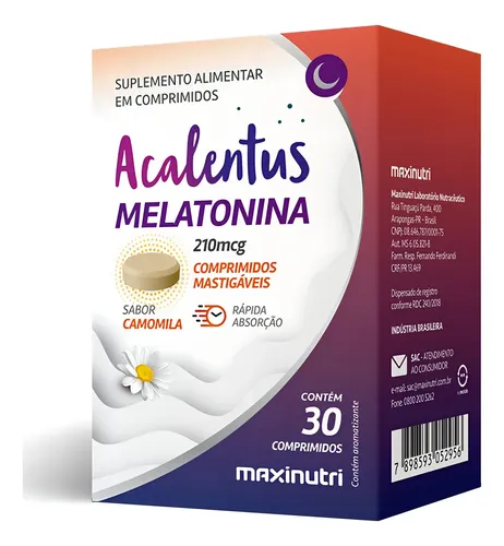 ACALENTUS MELATONINA 30CP