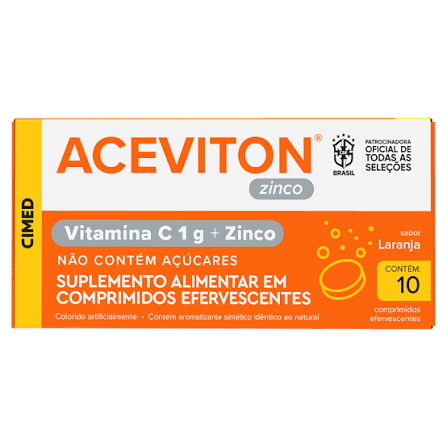 ACEVITON ZINCO 1G+10MG 10CP