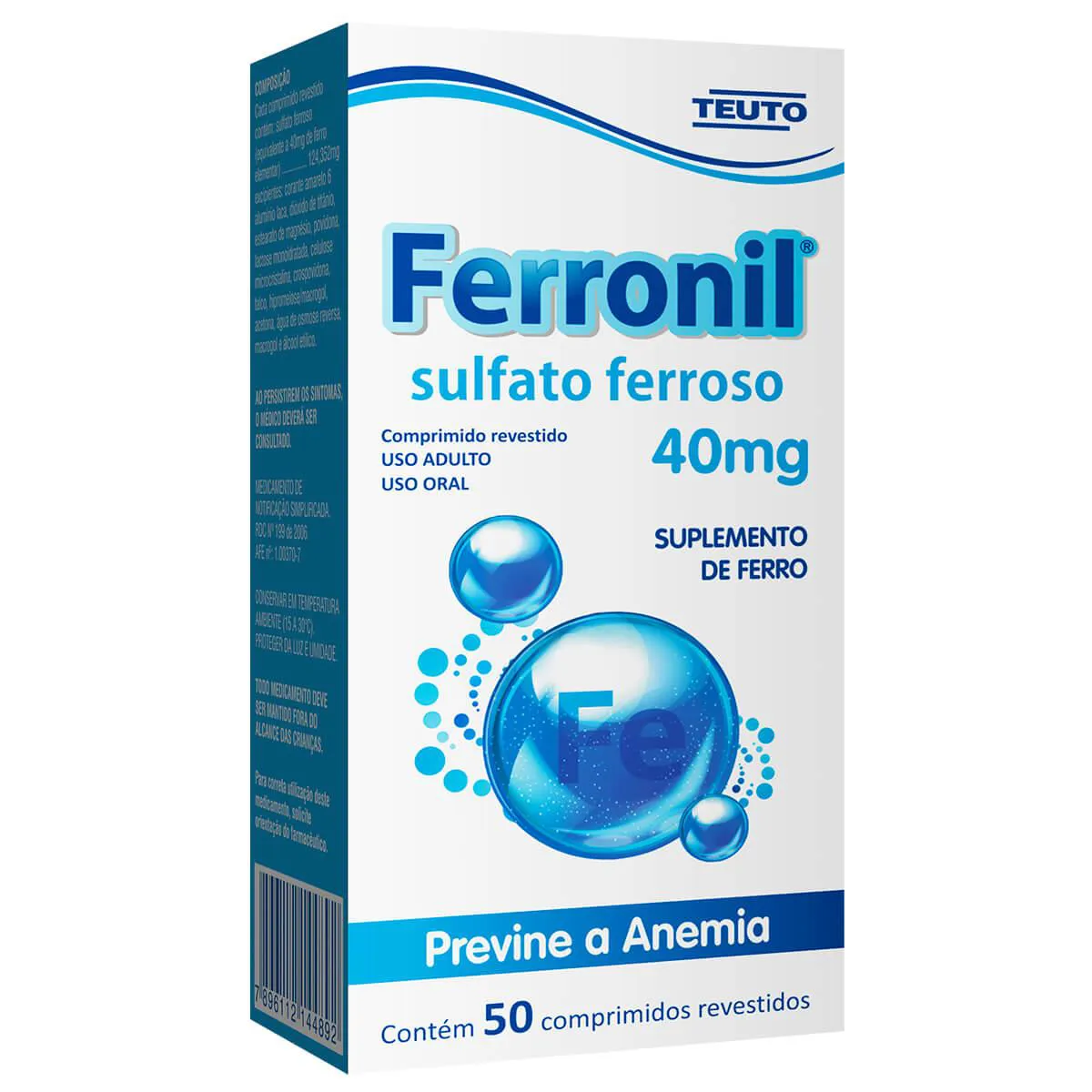 FERRONIL 40MG 50CP REV
