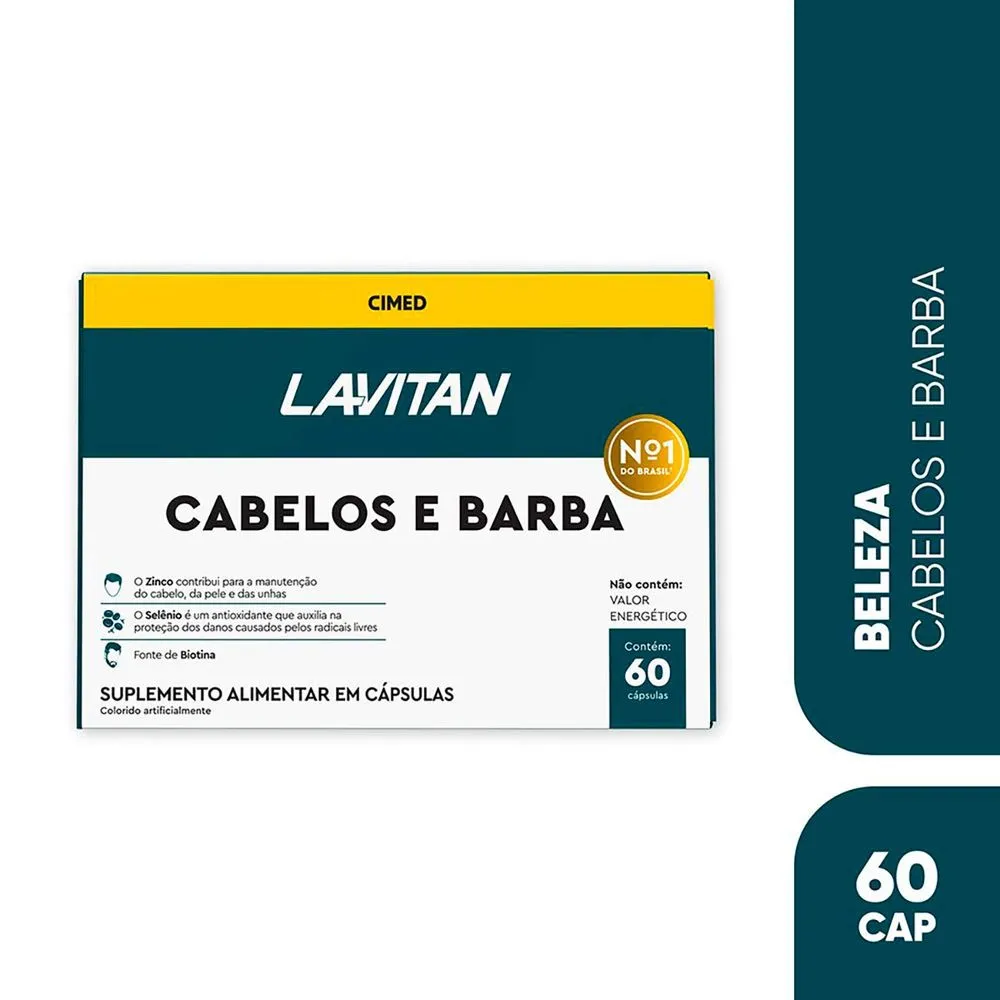 LAVITAN MAIS HAIR MEN 60CAP