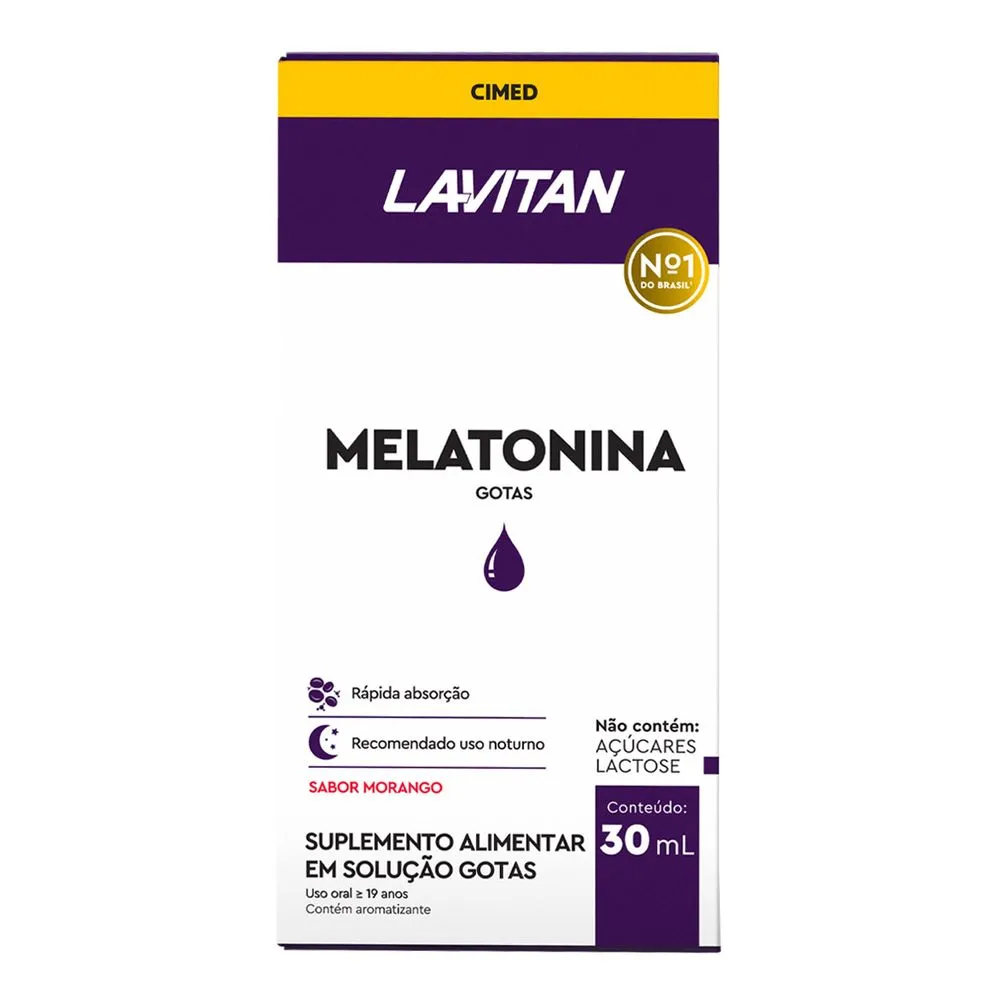 LAVITAN MELATONINA MORANGO GTS 30ML