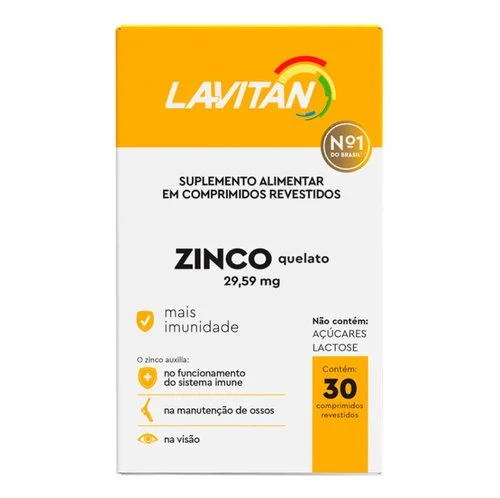 LAVITAN ZINCO 29,59MG 30CP REV