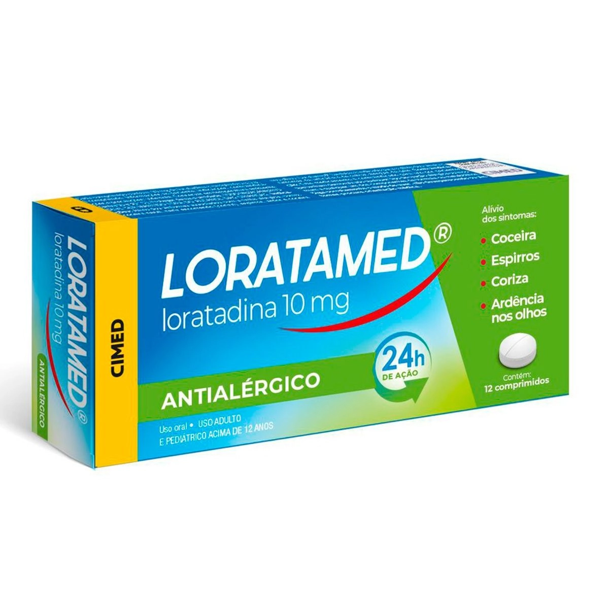 LORATAMED 10MG 12CP