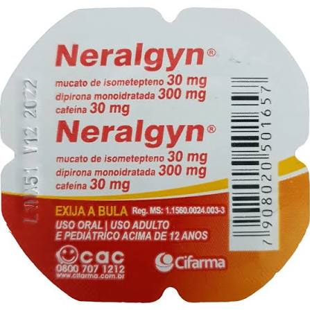 NERALGYN ENV 4DRG