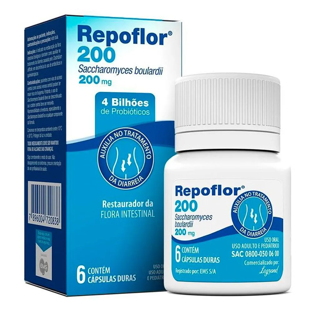 REPOFLOR 200MG 6CAP