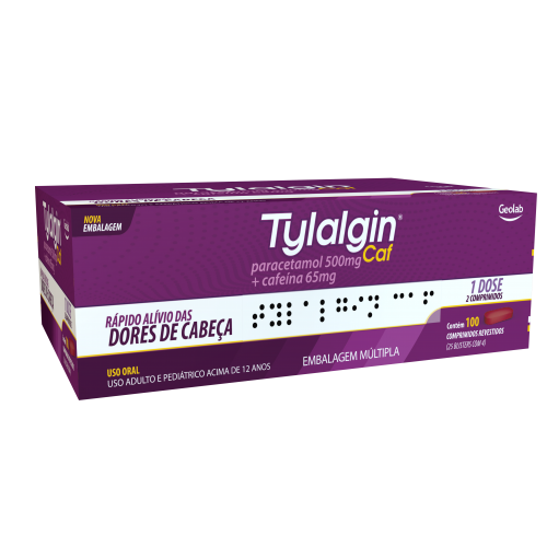 TYLALGIN CAF 500MG+65MG ENV 4C