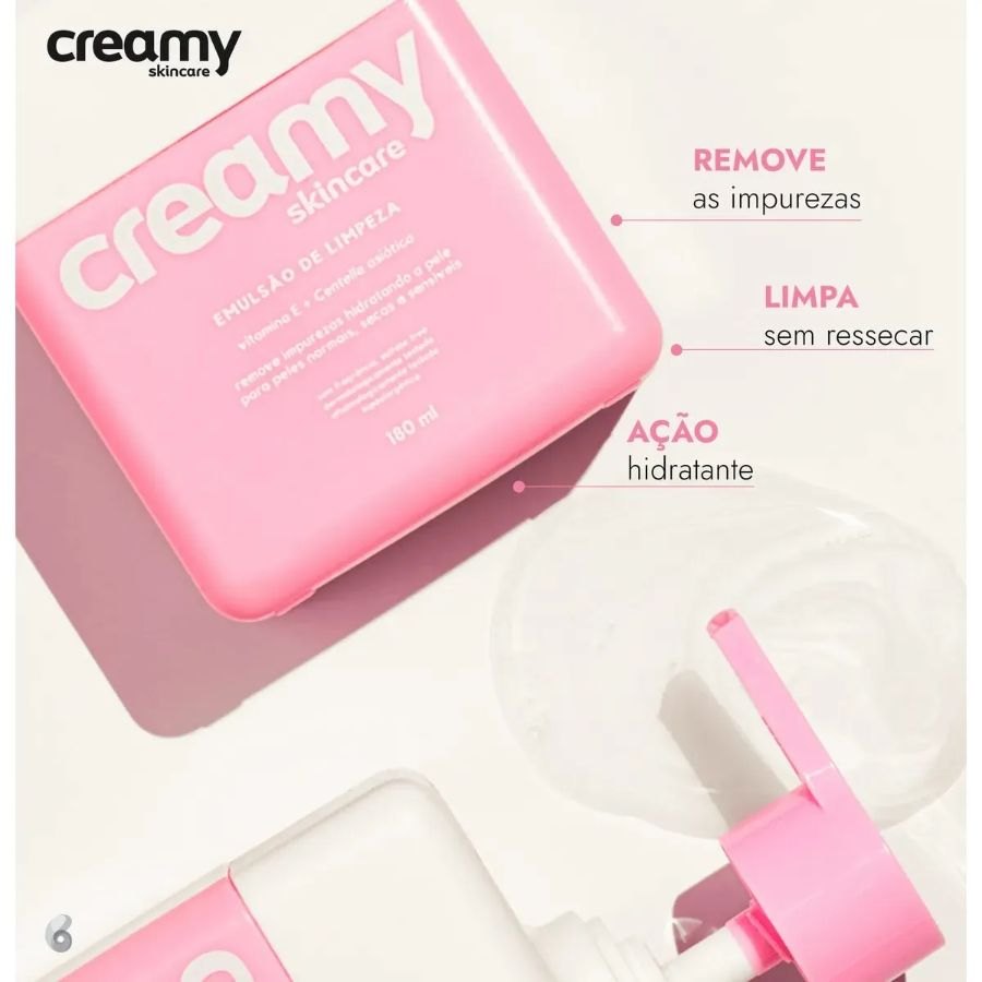 Creamy Skincare Emulsão de Limpeza 180ml