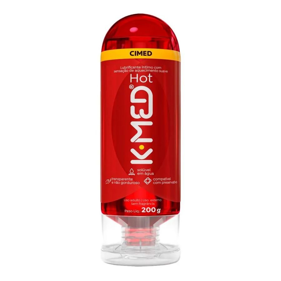 K-MED HOT DE 203G- LUBRIFICANTE ÍNTIMO E GEL DE MASSAGEM CIMED