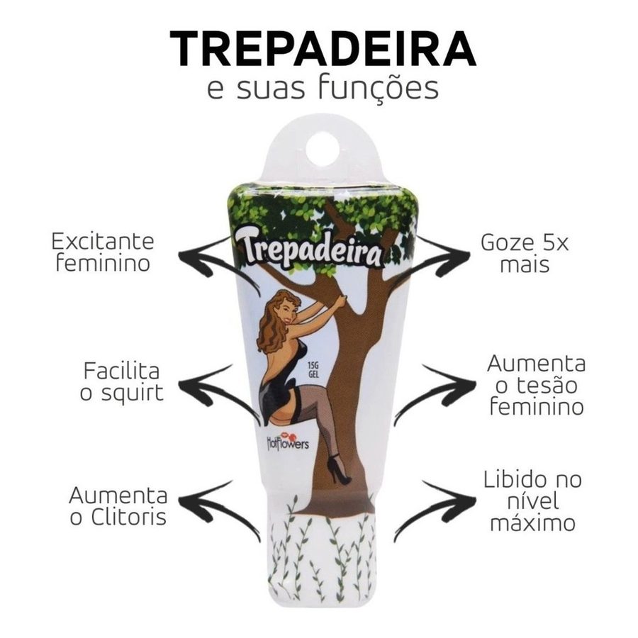 GEL EXCITANTE FEMININO TREPADEIRA HOT FLOWERS 15G