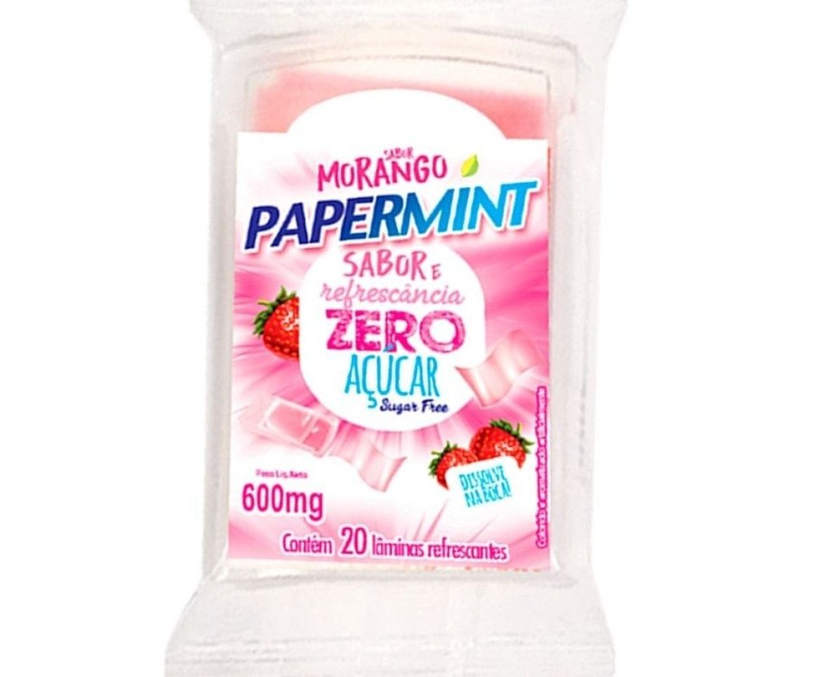 PAPERMINT MORANGO LÂMINAS REFRESCANTES