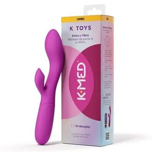 Vibrador de Ponto G e Clitóris K-MED
