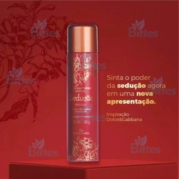 DESODORANTE ÍNTIMO AEROSOL SEDUÇÃO 100ML SOFISTICATTO