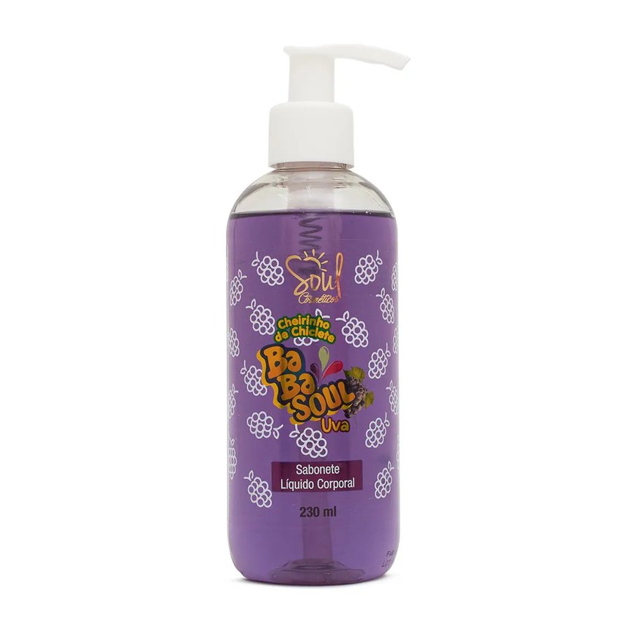 Sabonete Líquido Corporal Baba Soul Uva 230ml