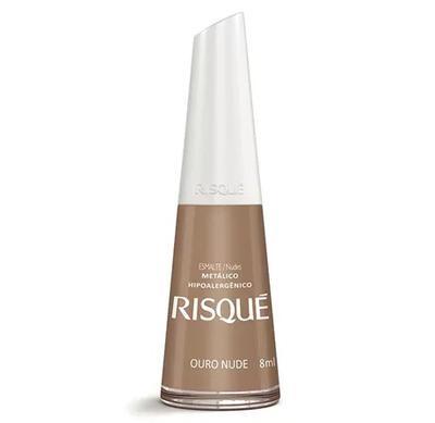 ESMALTE METALICO NUDE OURO 8ML RISQUE