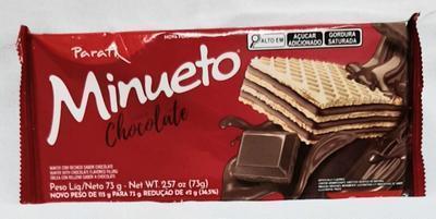 BISC PARATI WAFER MINUETO CHOCOLATE 73G